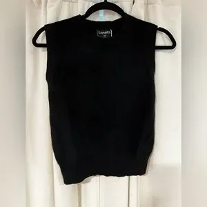 Authentic Vintage Chanel Cashmere Sweater Vest